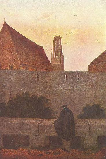 Caspar David Friedrich By the townwall oil painting picture